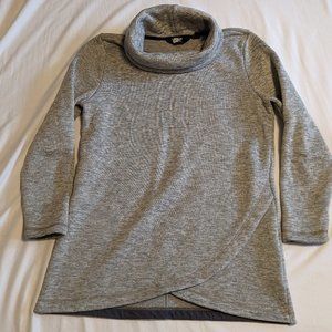 Lands End Warm Cowl-neck Heathered Sweater